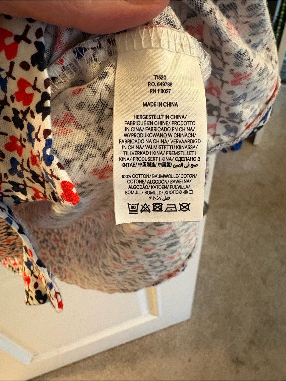 Boden Patterned Button-Front Blouse - Picture 15 of 16
